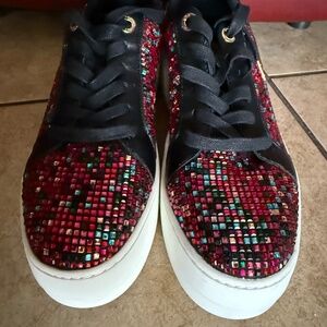 Dune London Women Multicolor Jeweled Platform Sneaker SZ (9/US)  (39/EU).